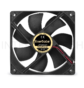 Вентилятор ExeGate ExtraPower EP12025S2P, 120x120x25 мм, подшипник скольжения, 2pin, 1600RPM, 26dBA