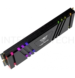 Накопитель SSD Patriot Viper VPR400 512GB, M.2 2280, VPR400-512GM28H, PCIe 4x4, NVMe, TLC, RGB, 4600/3600, heatshield, RET