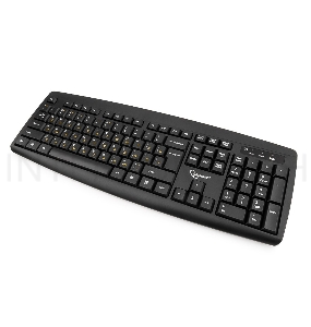 Клавиатура + мышь Gembird KBS-8000 черный USB {беспров. 2.4ГГц/10м, 1600DPI,  мини-приемник}