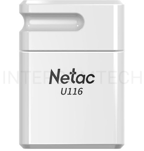 Флеш Диск Netac U116 64Gb <NT03U116N-064G-30WH>, USB3.0, миниатюрная пластиковая белая