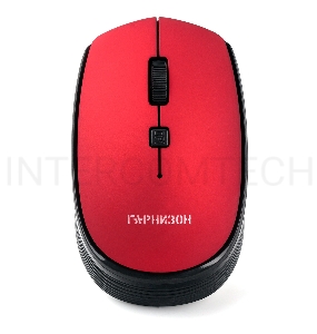 Мышь беспроводная Гарнизон GMW-550-3, красный, 1000 DPI, 2 кн.+ колесо-кнопка