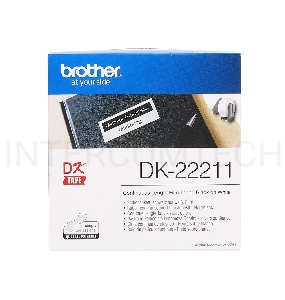 Пленочная клеящаяся лента Brother DK22211 (белая, ширина 29 мм x 15.24 м)