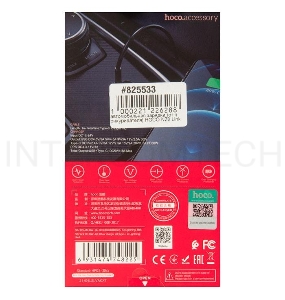 Автомобильная зарядка (от прикуривателя) HOCO NZ2 Link, кабель Lightning, QC3.0, один порт USB, один порт Type-C, 30W черный
