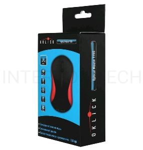 Мышь Oklick 115S for Notebooks Black/Red Optical 1000DPI USB