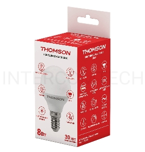 Лампа светодиодная Hiper THOMSON LED GLOBE 8W 670Lm E14 4000K TH-B2034