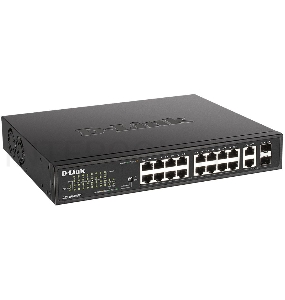 Коммутатор D-Link DES-1018MPV2 16x100Mb 16PoE неуправляемый