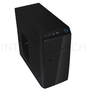 Корпус InWin POWERMAN ES726BK USB 3.0 (Mini Tower, mATX, 450W PM-450ATX, USBx2, USB 3.0x2 + Audio, черный) <6120259>