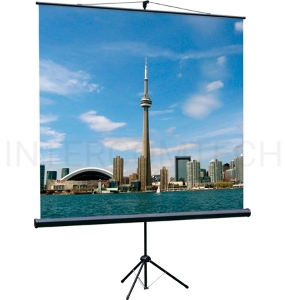 Экран на треноге Lumien 200x200см Eco View LEV-100103 1:1 напольный рулонный
