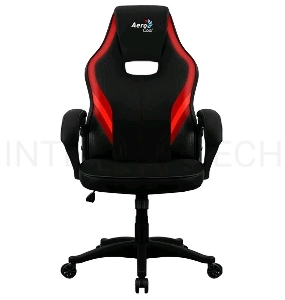 Кресло для геймера Aerocool AERO 2 Alpha Black Red , черно-красное, до 125 кг, ШxДxВ : 64x67x111-119см, газлифт класс 4 до 100 мм, механизм 