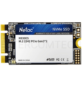 Накопитель SSD M.2 2242 Netac 128Gb N930ES Series <NT01N930ES-128G-E2X> Retail (PCI-E 3.1 x2, up to 1650/635MBs, 3D TLC, NVMe 1.3, 22х42mm)