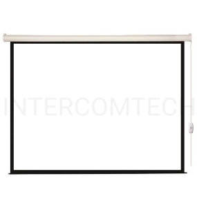 Экран с электроприводом Lumien Eco Control 152x240 см (раб. область 144х232 см) Matte White черная кайма по периметру 16:9