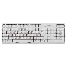 Клавиатура SVEN KB-S300 белая