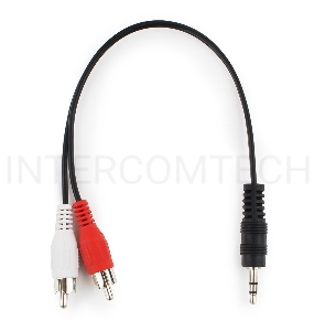 Кабель аудио Cablexpert CCA-458/0.2, джек3.5 / 2xRCA, 0,2м