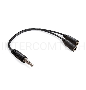 Кабель-разветвитель аудио ExeGate EX-CCA-415-0.15 (3.5mm Jack M/2x3.5mm Jack F, 0,15м)