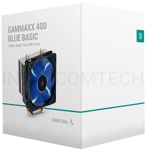 Кулер Deepcool GAMMAXX 400 BLUE BASIC Soc-AM4/1151/1200/1700 4-pin 18-30dB Al+Cu 130W 640gr LED Ret