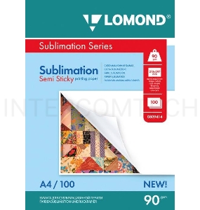СУБЛИМАЦИОННАЯ БУМАГА липкая 90/А4/100л LOMOND (100л.)