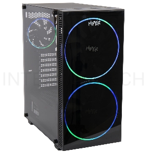 Корпус Hiper BH33 черный без БП ATX 1x120mm 1xUSB2.0 1xUSB3.0 audio bott PSU