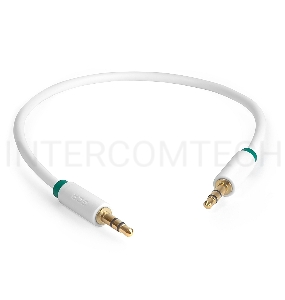 Greenconnect Кабель аудио 3.0m jack 3,5mm/jack 3,5mm белый, зеленая окантовка, ультрагибкий, 28 AWG, M/M, Premium GCR-AVC1662-3.0m, экран, стерео Greenconnect Кабель аудио 3.0m jack 3,5mm/jack 3,5mm белый, зеленая окантовка, ультрагибкий, 28 AWG, M/M, Pre
