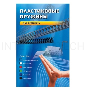 Пружины для переплета пластиковые Office Kit d=12мм 71-90лист A4 белый (100шт) BP2031