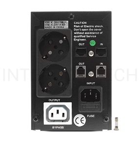 Источник бесперебойного питания CROWN ИБП CMU-SP650EURO {650VA, металл, 1x12V/7AH, розетки 2*EURO+1*IEC bybass} CM000001490