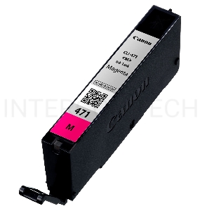 Картридж Canon CLI-471M (0402C001), пурпурный, 7 мл, до 297 стр. A4, для PIXMA MG5740/MG6840/MG7740/ TS5040/TS6040/TS8040/TS9040 (CLI471M)