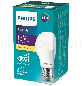 Лампа светодиодная ESS LEDBulb 13Вт E27 3000K 230В 1CT/12RCA | 929002305087 | Philips
