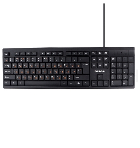 Клавиатура Гарнизон GK-130, USB, черный, кабель 1.5м