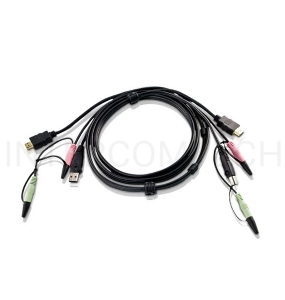 Кабель для переключателей ATEN Custom USB 2.0 HDMI KVM Cable L:1.8m*2L-7D02UH