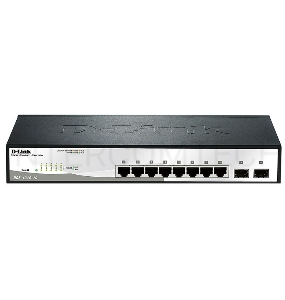 Коммутатор D-Link DGS-1210-10/F1A настраиваемый настольный 8x10/100/1000BASE-T