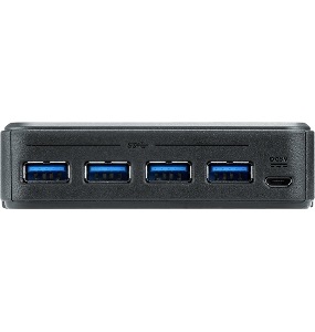 Переключатель, электрон., USB, 2 User > 2 устройства + клавиатура + мышь, 2 USB A-тип > 4 USB A-тип, Male > Female, со встроен. шнурами 2х1.2м., (USB 2.0) 2 PORT USB3.0 Peripheral Sharing Device.