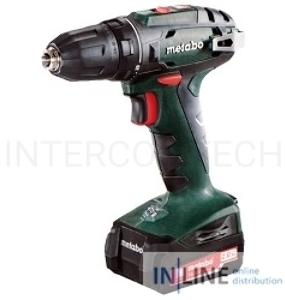 Дрель-шуруповерт безударная Metabo BS 14.4 Li 602206540 { 14,4В Li, 2х2.0Ач Li-Ion,13мм,кейс, вес 1.2 кг }