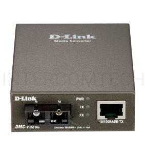 Сетевое оборудование D-Link DMC-F02SC/A1A/B1A Медиаконвертер из 100BASE-TX по витой паре в 100BASE-FX по многомодовому волокну (2км, SC)