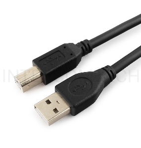 Кабель Gembird/Cablexpert  CCF2-USB2-AMBM-15 USB 2.0 Pro Кабель  , AM/BM, 4.5м, экран,2феррит.кольца, черный, пакет