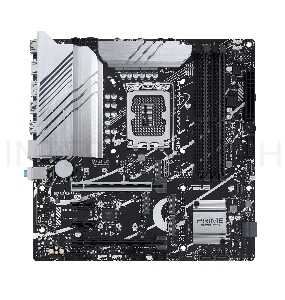 Материнская плата ASUS PRIME Z790M-PLUS D4, LGA1700, Z790, 4*DDR4, HDMI+DVI+DP, CrossFireX, SATA3 + RAID, Audio, Gb LAN, USB 3.2, USB 2.0, COM*1 header (w/o cable), mATX ; 90MB1D20-M0EAY0
