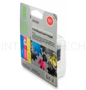 Картридж струйный Cactus CS-CL51 многоцветный для Canon MP150 MP160 MP170 MP180 (18ml)