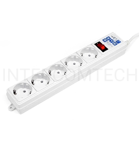 Сетевой фильтр Powercube SPG-B-10-WHITE 3м (5 розеток) белый (коробка)