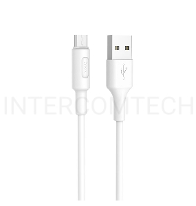 Кабель USB 2.0 hoco X25, AM/microBM, белый, 1м