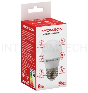 Лампа светодиодная Hiper THOMSON LED GLOBE 8W 670Lm E27 4000K TH-B2040