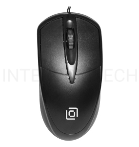 Мышь Oklick 125M черный оптическая (1200dpi) USB (3but)