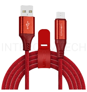 Кабель Crown USB - microUSB CMCU-3103M red