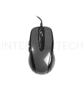 Мышь A4Tech N-708X (-1) (серый глянец, черный) USB, 5+1 кл.-кн.,провод.мышь