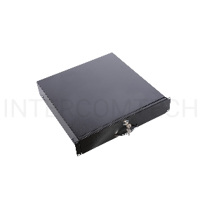 Полка (ящик) для документации 2U (ТСВ-Д-2U.450-9005) черный цвет