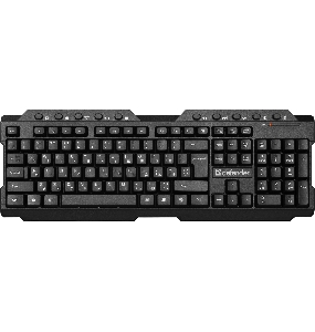 Беспроводная клавиатура Defender Element HB-195 RU,черный,мультимедиа
