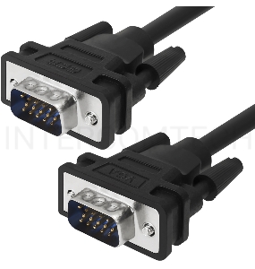 Кабель Greenconnect SVGA 3.0m чёрный, ферритовые кольца, OD8.0mm, 15M / 15M Premium, 28/28 AWG, двойной экран, GCR-50563