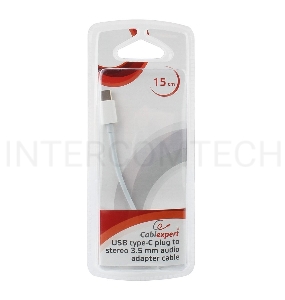 Переходник Cablexpert Переходник USB, USB Type-C/Jack3.5F, пакет (CCA-UC3.5F-01-W)