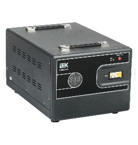 Стабилизатор напряжения IEK Hub 8кВА однофазный черный (IVS21-1-008-13)