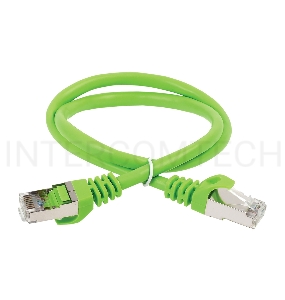 Коммутационный шнур ITK (патч-корд), кат.5Е FTP, 3м, зеленый