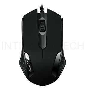 Мышь проводная Canyon CNE-CMS02, 1000dpi, USB, Черный CNE-CMS02B