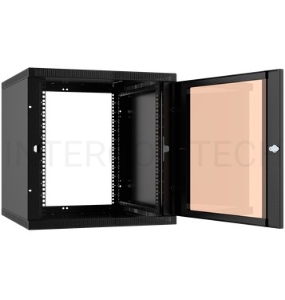 Шкаф коммутационный C3 Solutions WALLBOX LIGHT 18-66 B (NT467093) настенный 18U 600x650мм пер.дв.стекл несъемн.бок.пан. направл.под закл.гайки 55кг черный 600мм 35кг 880мм IP20 сталь