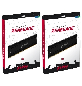 Память оперативная Kingston 128GB 3200MHz DDR4 CL16 DIMM (Kit of 4) FURY Renegade Black